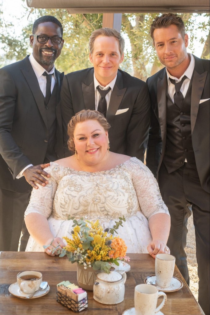 Randall (Sterling K. Brown) et Kevin (Justin Hartley) au mariage de Kate (Chrissy Metz) et Phillip (Chris Geere).